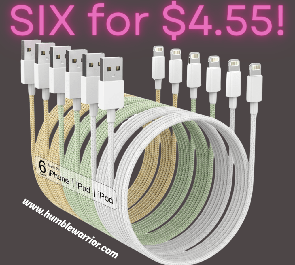 The 6-pack of Chargers for iPhones!
